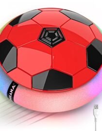 Type USB Rechargeable Battery Powered Hover Football Indoor Floating Hoverball Soccer | Air Football Smart | Made in India Fun Toy Best Gift for Kids Boys and Girls 2-10 Years (Red)