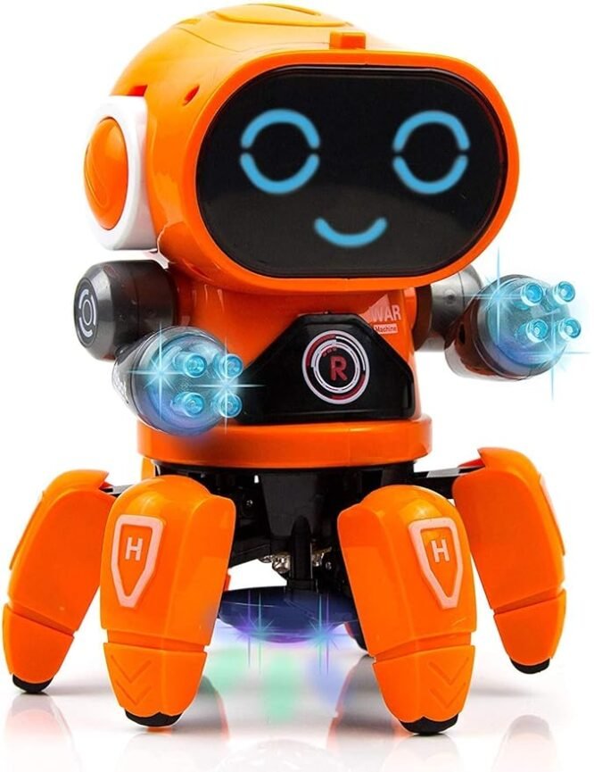Bot Robot Pioneer Colorful Lights and Music All Direction Movement Dancing Robot Toys for Boys and Girls (Color as per Stock Availability)