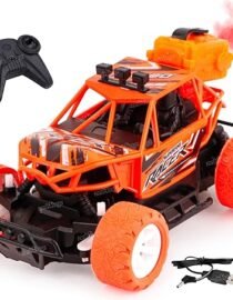 RC Stunt Car Water Mist Spray Smoke Rock Crawler USB Rechargeable Remote Control High Speed Off Road Monster Truck RC Car Toy for Kids (Pack of 1) Multi Color